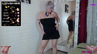 russian milf bitch strips teases shaved pussy like born slut