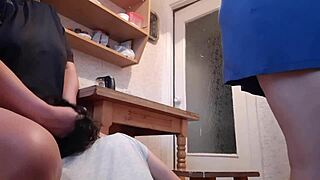 girlfriend, you licked that pussy under the table while housekeeper washed dishes