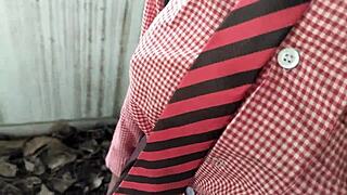 Indian college girl fucked doggystyle by huge cock in classroom