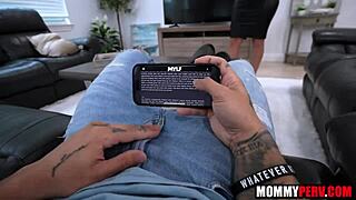 Latina Stepmom Fucks Stepson Doggy Bent Over Big Ass Sloppy