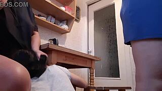 girlfriend, you licked that pussy under the table while housekeeper washed dishes