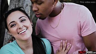 creepy voyeur catches petite teen fucked raw by big black cock