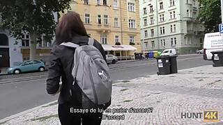 young czech couple picks up cash for wife public fuck