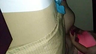 iceynkinky pegs her husband hard dominating him completely in wild pegging fuck