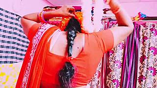 Crezy Indian Couple Pounds Tight Pussy with Big Cock and Dirty Telugu Talk