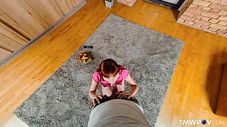 Redhead Julia Red Deepthroats And Swallows Cock In Pov