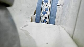 hidden cam films cute lingerie couple flashing big asses bathroom legs spread