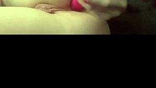 Horny British Brunette Coed Squirts on Toys in Webcam Solo