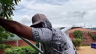 boss's stepdaughter fucked hard while he's away