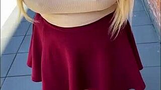 Busty Blonde Begs for Cock While BF's Away!