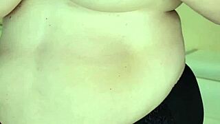 Thick busty granny wife strips fully naked for you