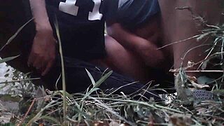 i'm outside stroking till i fly into orgasm with wet panties