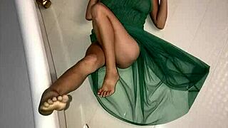 check out these hot busty brunettes striking poses in their steamy photo session with big natural tits