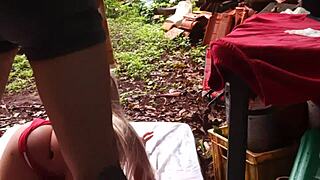 that blonde fuck doll's ass takes my cock so deep and real