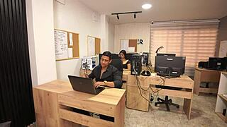 big-titted latina secretary spanks huge ass pays muscular boss with office sex!