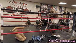 gobble that black cock slut, take it all down your throat!