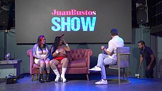 omg during christmas special lalucero gulps down dick on her dominatrixs orders in juan bustos wild show