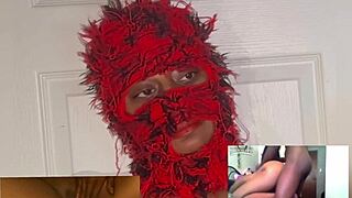 Ebony Eye-Rolling Squirt Orgasms Watching Porn Videos