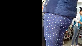 Culo Spied While Making Quesadillas Voyeur Style