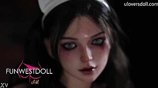 i'm sooo hrony for halloween devil nurse sex doll uloversdoll fuck