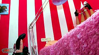 blonde teen Melody Star strips slow, rips clothes, dildos her tight pussy