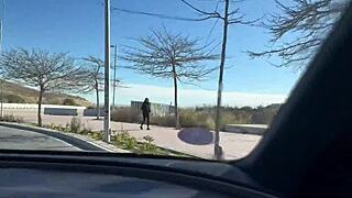 street stranger babe bent over for brutal dp anal threesome with raul bud