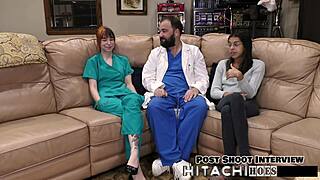 Freshman Ditria Rose Mandatory Hitachi Vibe Orgasm: Nipples Pierced Moaning Spread