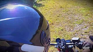 can you handle this biker goth brunette going wild with anal and sloppy deepthroat on the beach?