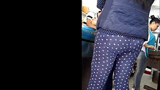 Culo Spied While Making Quesadillas Voyeur Style