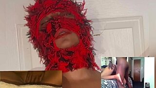 Ebony Eye-Rolling Squirt Orgasms Watching Porn Videos