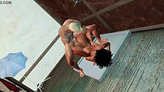 Naly and Vlado's steamy shower anal adventure awaits