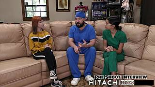 Freshman Ditria Rose Mandatory Hitachi Vibe Orgasm: Nipples Pierced Moaning Spread