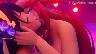 Two Girls Devour Each Other's Tits in Wild Lesbian Fuck