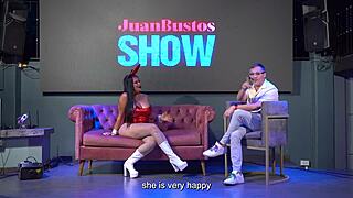 omg during christmas special lalucero gulps down dick on her dominatrixs orders in juan bustos wild show