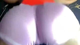 grabbing hot african black pussy up close