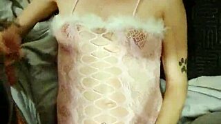 POV pregnant bunny in lingerie fucked hard and creampied deep