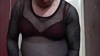 hey mark wright, two guys double fuck your shy crossdressing ass while you jerk cock!