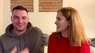 Behind the Scenes: Blonde Russian Coed Una Fairy Licks Andres Acosta