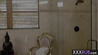 omg sweet black teen adriana maya i ride that huge cock sooo hard after his massage!!