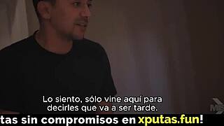 i love how this passionate brunette in stockings fucks her spanish sub so deep