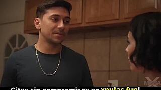 i love how this passionate brunette in stockings fucks her spanish sub so deep