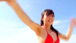 mai hino's cute japanese tits bounce in softcore jav tease