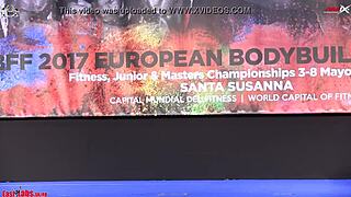 European bikini competitors showcase asses and tits in 2017 championships 162cm final