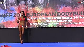 European bikini competitors showcase asses and tits in 2017 championships 162cm final