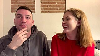 Behind the Scenes: Blonde Russian Coed Una Fairy Licks Andres Acosta