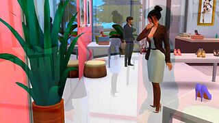 milf gets assfucked hard in heels at shoe store