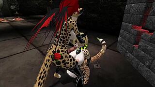 Demon Hunter Succumbs to Furry Monster Shemale Fucking Frenzy