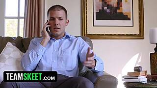 Perv Babysitter Caught and Fucked by Boss