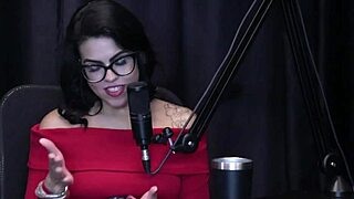 Bruna Ferrari's hottest podcast moments with Bia Hot - part 1 sheer red!