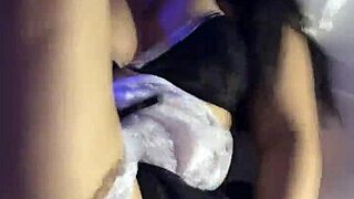 big cumshot lands on my pussy during missionary with my sexy latina wife